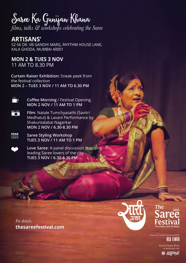 Saree ka Gunijan Khana / Nov 2-3 @ ARTISANS’ – The Saree Festival ...